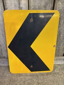 Cautionary Directional Arrow -- Road Sign 18"X24"