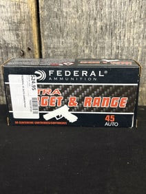 Full Box of Federal .45 App. 2.5"X5"