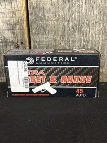 Full Box of Federal .45 App. 2.5"X5"