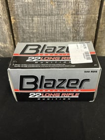 Blazer .22 Long Rifle - 500 Rounds App. 2.5"X5"