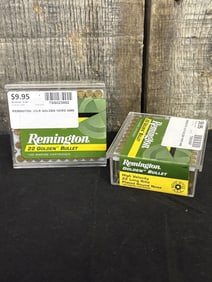 2 Full Boxes of Remington .22 Long Rifle App. 2.5"X5"