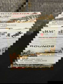 525 Rounds of Winchester .22 Long Rifle App. 2.5"X5"