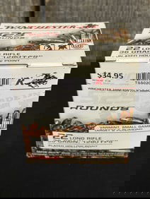 525 Rounds of Winchester .22 Long Rifle App. 2.5"X5"