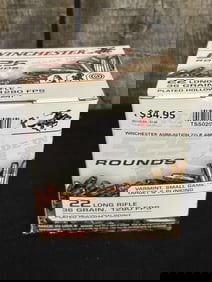525 Rounds of Winchester .22 Long Rifle App. 2.5"X5"