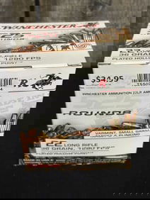 525 Rounds of Winchester .22 Long Rifle App. 2.5"X5"