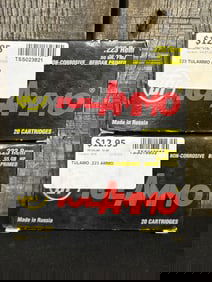 2 Full Boxes TulAmmo .223 Rem App. 2.5"X5"