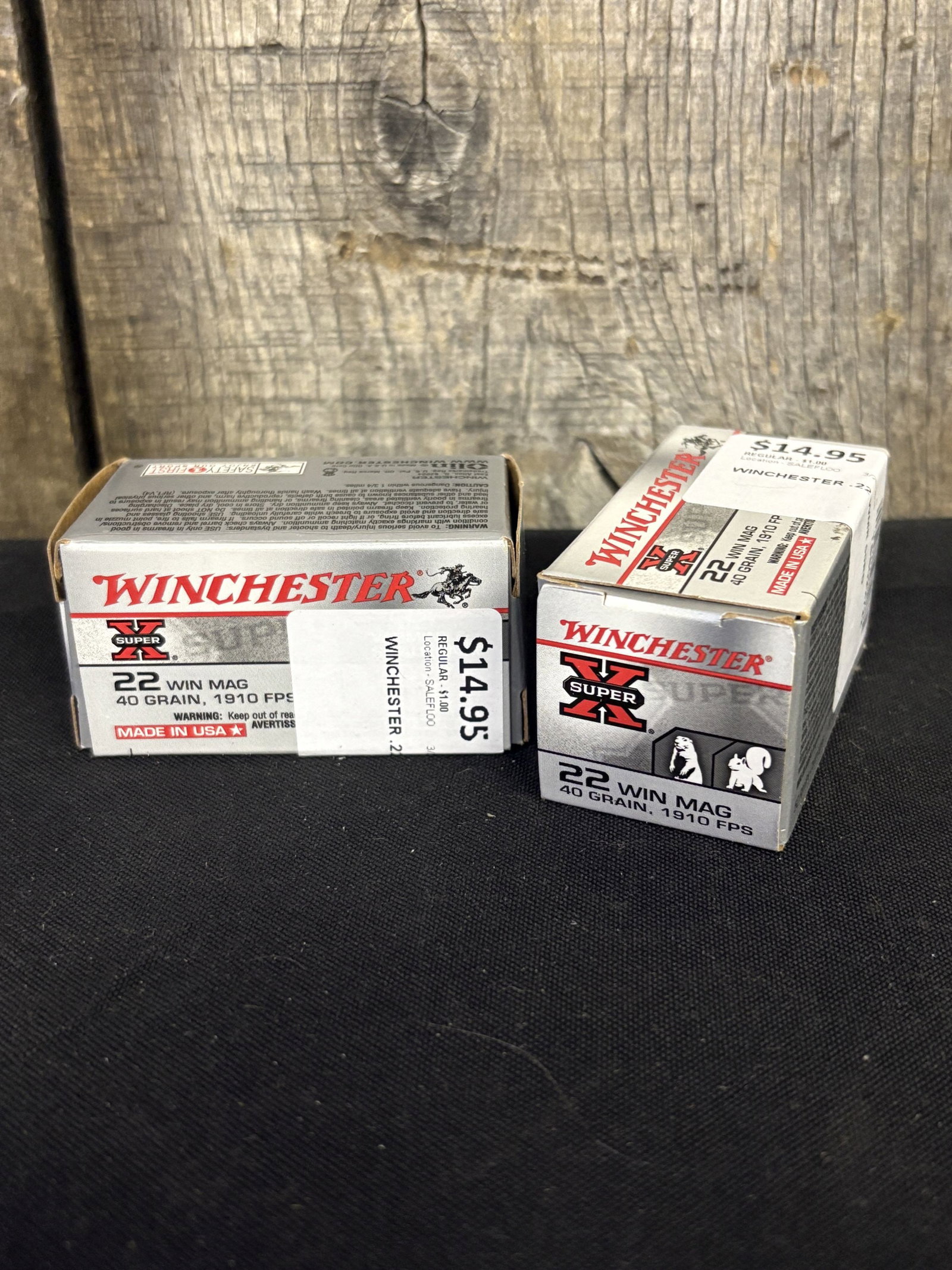2 Full Boxes of Winchester .22 WIN App. 2.5"X5": 2 Full Boxes of Winchester .22 WIN App. 2.5"X5"