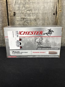 Full Box of Winchester 7mm App. 2.5"X5"