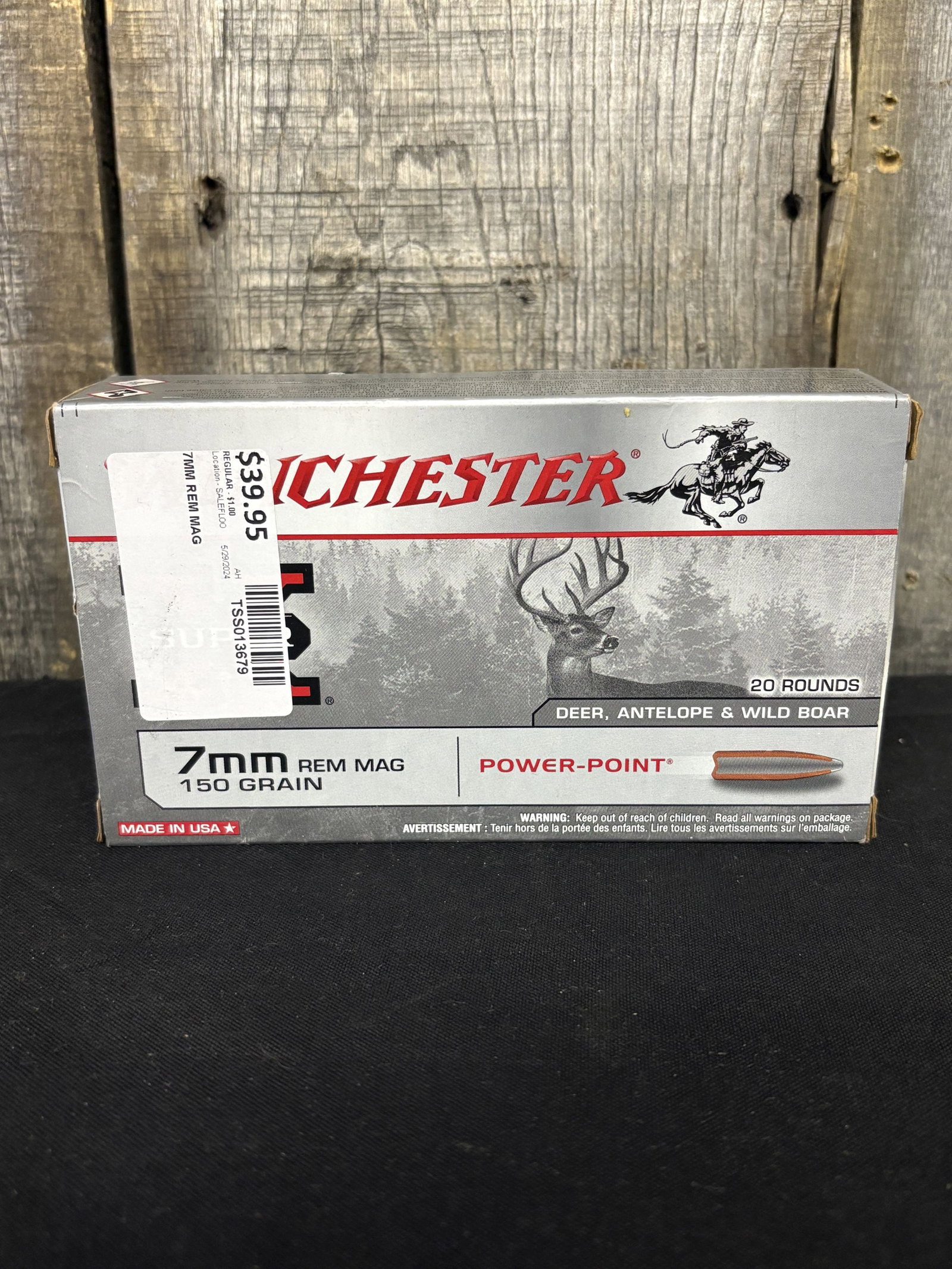 Full Box of Winchester 7mm App. 2.5"X5": Full Box of Winchester 7mm App. 2.5"X5"