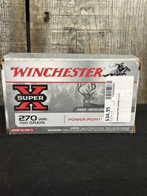 Full Box of Winchester Super X 270 App. 2.5"X5"