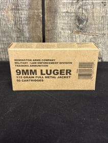 Full Box of Remington 9mm Luger App. 2.5"X5"