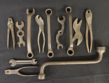 Collection of Vintage Tools, Wrenches, Pliers 12"