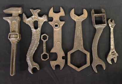 Antique Wagon Wheel Wrenches 9"