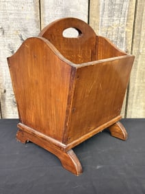 Vintage Wooden Magazine / Newspaper Stand 12"X12"X17"