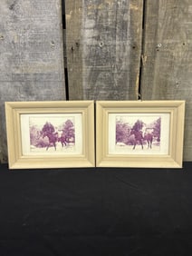 Two Vintage Framed Photos 9"X7"