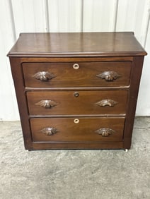 3 Drawer Nightstand on Wheels 16"X30"X30"