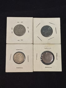 Four (4) E Germany Pfennig (App. 1")