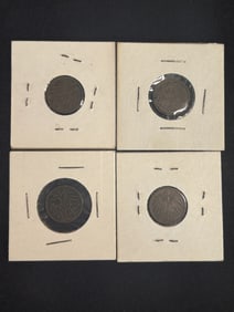 Four (4) E Germany Pfennig (App. 1")