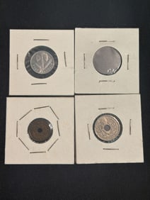 Four (4) Misc. Coins (App. 1")