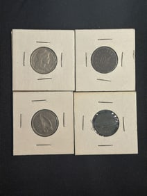 Four (4) Misc. Coins (App. 1")