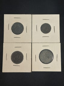 Four (4) Misc. Coins (App. 1")