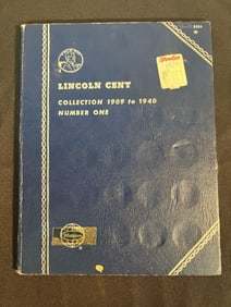 Lincoln Cent Collection 1909-1940 Number One (Not Complete) 6"X8"