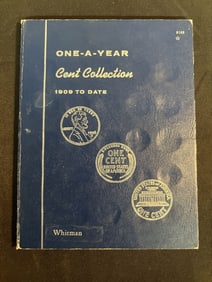 One-A-Year Cent Collection 1909- (Not Complete) 6"X8"