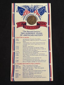 Bicentennial Coin 1776-1976 3"X9"