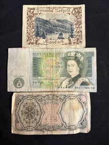 Collection Of Foreign Paper Currency 3"X5"