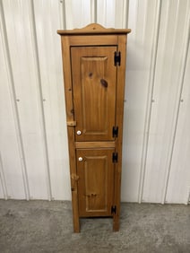 Pine Two Door Cabinet 12"X17"X63"
