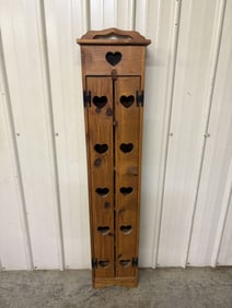 Pine Wood Cabinet 6"X13"X63"