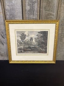 In The Collection Of Thomas Walker Esq." By Gaspard Poussin, Framed, Published 1741. 25"X22