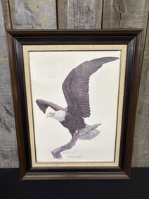 The American Bald Eagle" By Tom Dunnington Certified Limited Edition 23"X29
