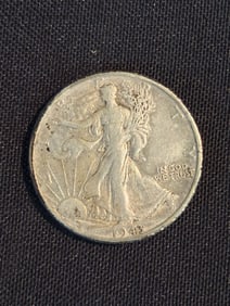 1943 Walking Liberty Half Dollar (90% Silver) 1.2"