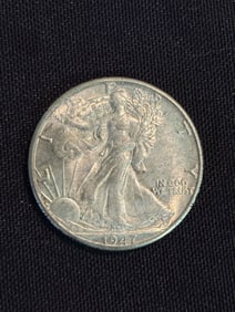 1947 Walking Liberty Half Dollar (90% Silver) 1.2"