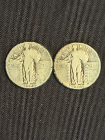 1928 - 1928 Standing Liberty Quarters (90% Silver) .9"