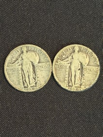 1929 - 1929 Standing Liberty Quarters (90% Silver) .9"