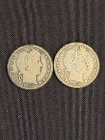 1916 - 1916 Barber Quarter Dollars (90% Silver) .9"