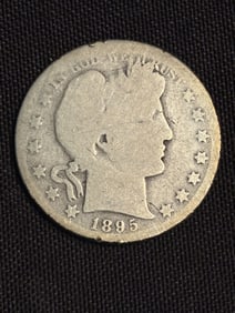 1895 Barber Half Dollar (90% Silver) 1.2"