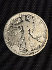 1917 Walking Liberty Half Dollar (90% Silver) 1.2"