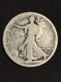 1917 Walking Liberty Half Dollar (90% Silver) 1.2"