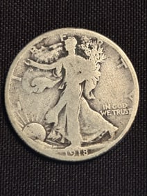 1918 Walking Liberty Half Dollar (90% Silver) 1.2"