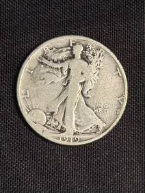 1919 Walking Liberty Half Dollar (90% Silver) 1.2"