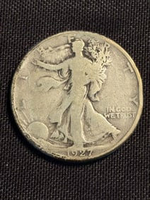 1927 Walking Liberty Half Dollar (90% Silver) 1.2"