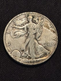 1929 Walking Liberty Half Dollar (90% Silver) 1.2"