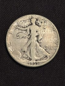 1935 Walking Liberty Half Dollar (90% Silver) 1.2"