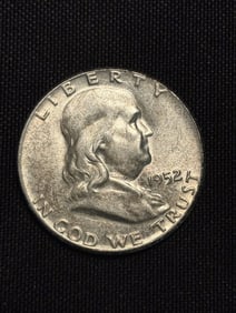 1952 Franklin Half Dollar (90% Silver) 1.2"