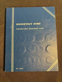 Roosevelt Dime Collection Starting 1946 (Not Complete) 6"X8"