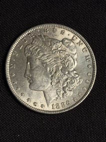 1886 Morgan Silver Dollar (90% Silver) 1.5"
