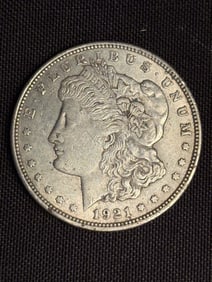 1921 Morgan Silver Dollar (90% Silver) 1.5"